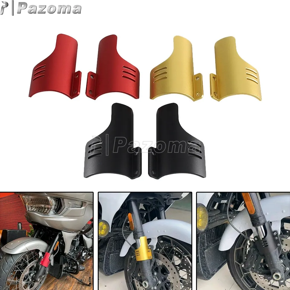 Front Fork Guard Protective Cover Motorcycle Fork Tube Frame Shield For Harley CVO Road Glide Upgrade FLTRXSE ST FLTRXSTSE 2024