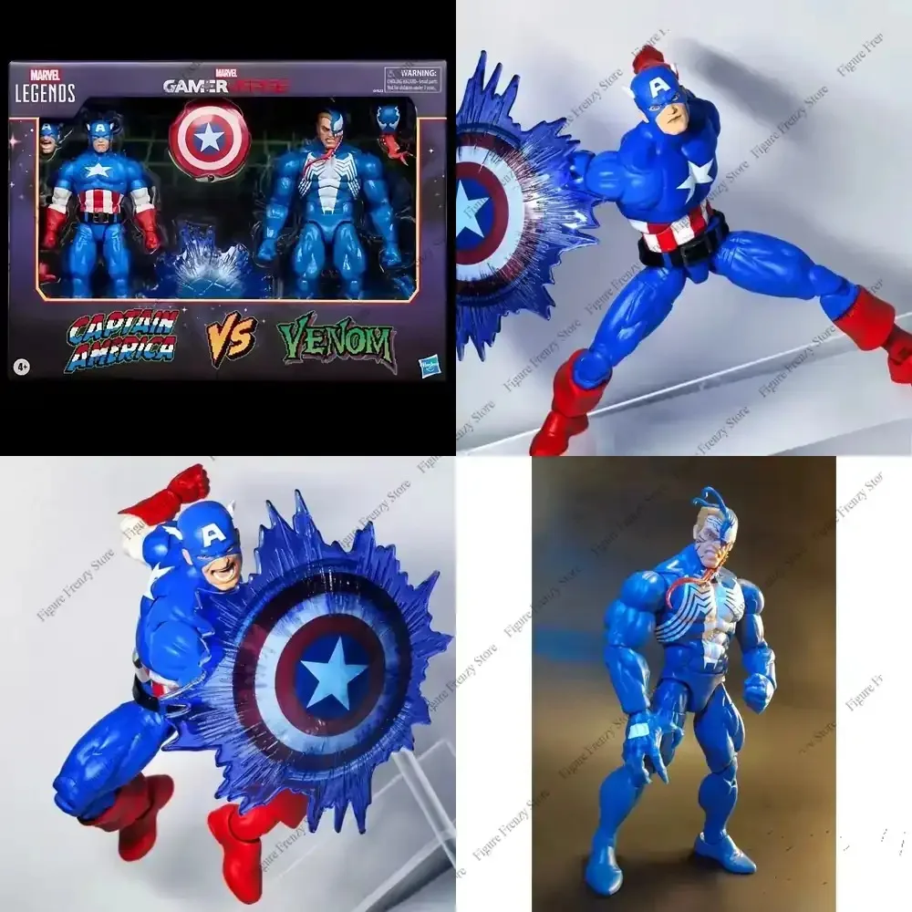 

Special Offer for Hasbro Marvel Legends Captain America Vs Venom BJD Action Figure Collectible Mol Surprise Gift Fashion