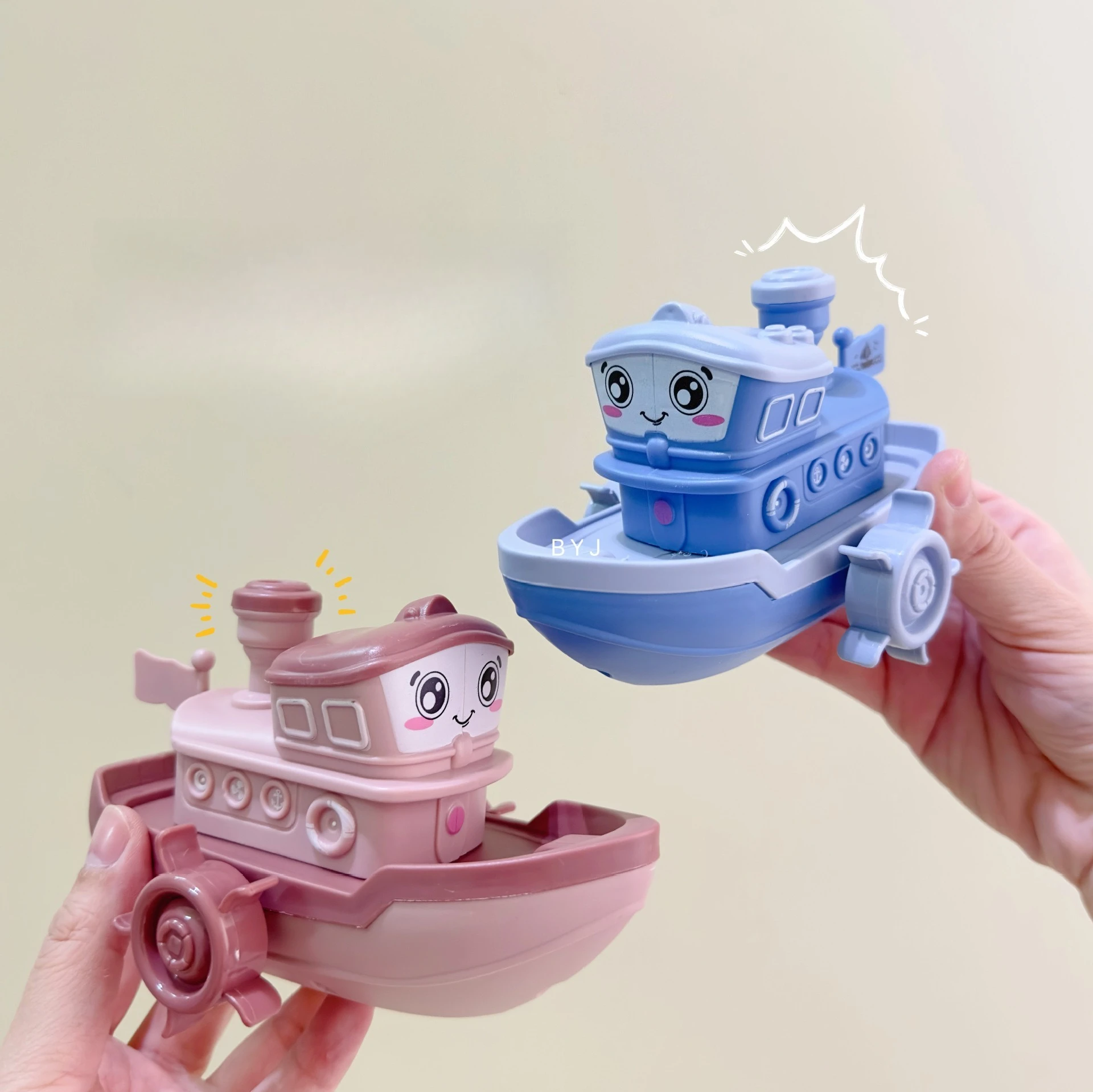 

Wind-Up Bath Boats Toy Set - Cute Cartoon Ship Water Toys for Baby Toddler Pool Swimming & Kids Bathtub Playtime