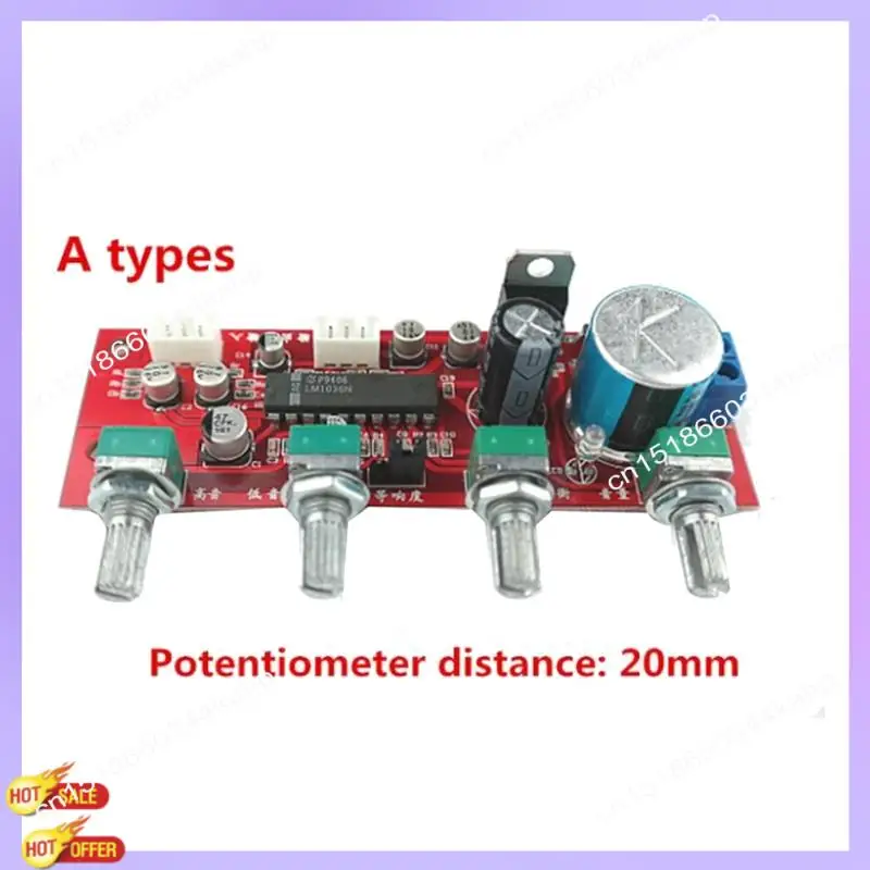 

CLCU LM1036 Tone Board With Treble Bass Volume Adjustment Pre-Amplifier Tone Board Using LM1036 Tone Chip