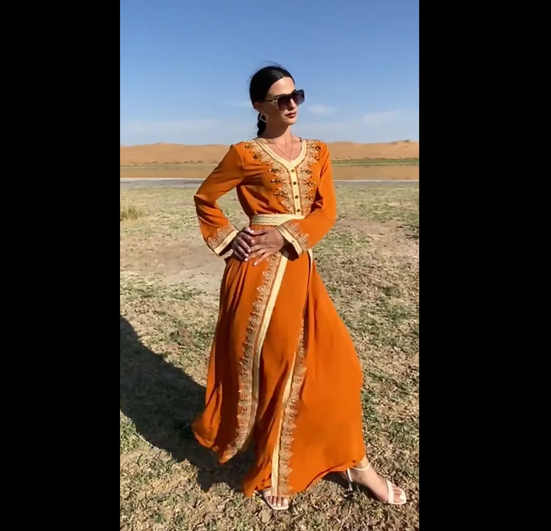 

Роскошное мусульманское платье Абая с бриллиантами Дубая, кафтан, турецкие платья для женщин, Рамадан, ислам, Джалабия, кафтан, марокканский женский халат, платье