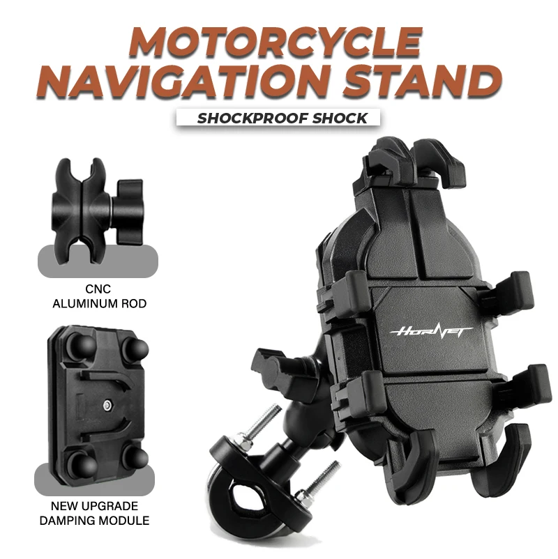 Motorcycle Riding Shock Absorption Phone Bracket Eight Claw Fixed For Honda Hornet 600 919 900 CB600F CB599 CB400 CB400SF