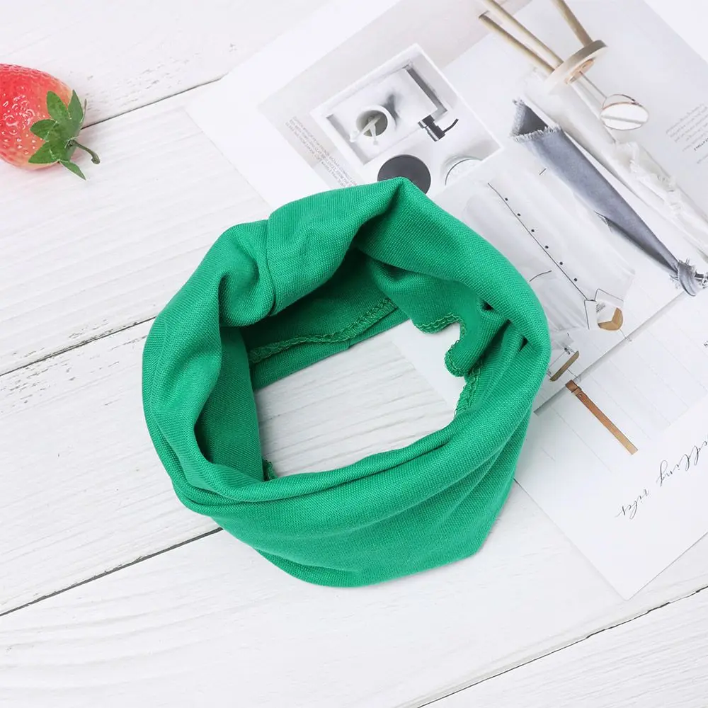 1pc Boys Girls Multipurpose Long Scarf Cute Face Bandana Mask Children Cotton Scarf Cotton Collar Scarves Neck Warmer