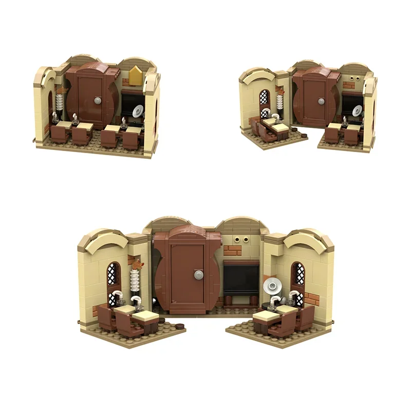 Office Dorm Modular Castle - House Kitchen Library Model Building Blocks MOC Room of Requirement Architecture Collection Toys