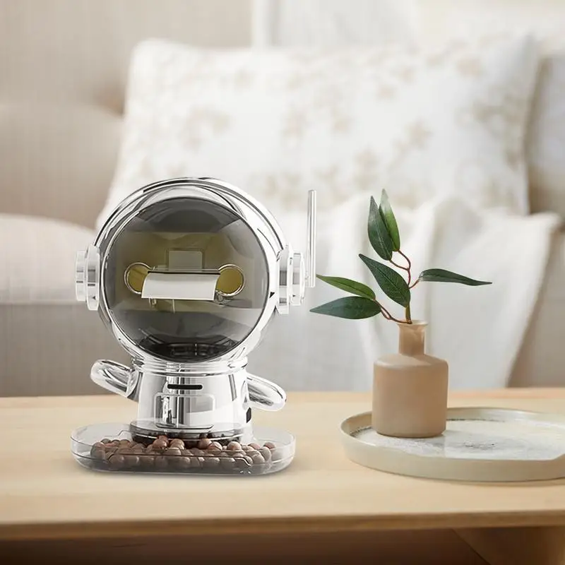 Space Man Tissue Case Money Bank Tissue & Paper Holder Napkin Box Decorative Tissue Holder Creative Astronaut Tissue Storage For