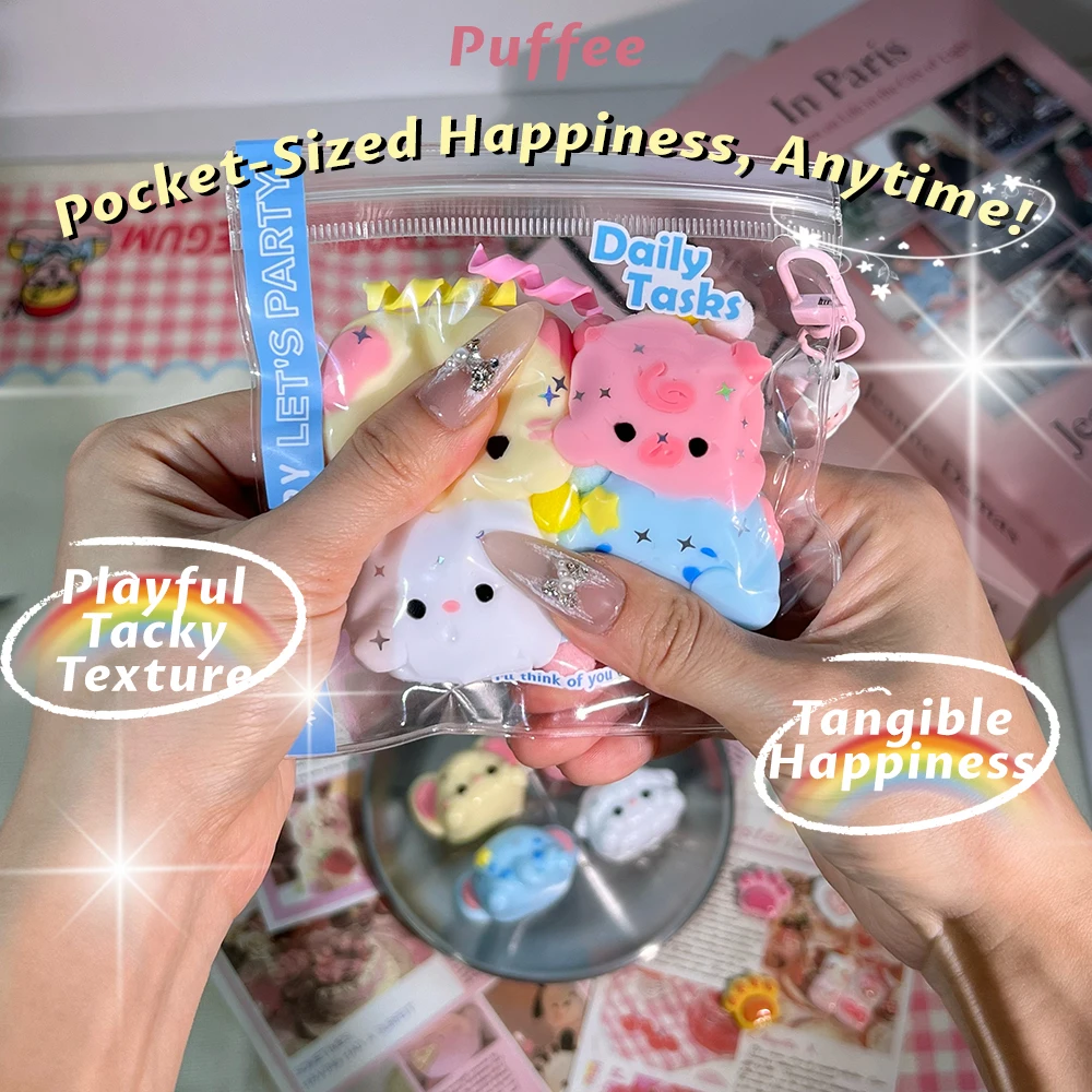 لعبة اسفنجي من السيليكون للطعام للحفلات على شكل حيوانات، طابا اسفنجي مصنوعة يدويًا، لاصق كريمي ناعم انتعاش بطيء، خنزير خروف على شكل فيل فأر #4