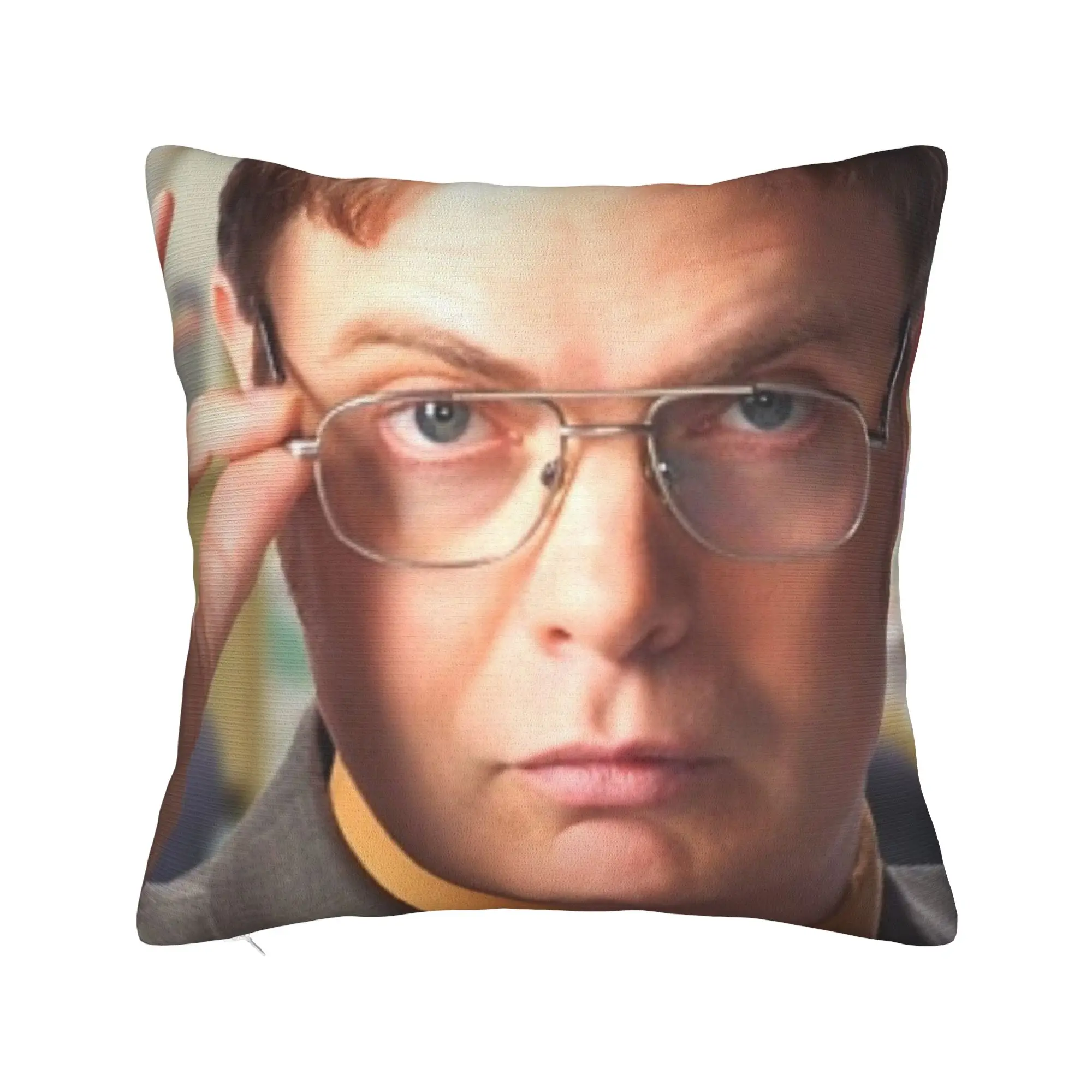 Dwight Schrute Michael Square Pillow Case The Office Cushion Cover Zippered Decorative Throw Pillow Case Cover for Home 40x40cm