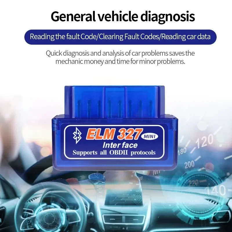 ELM327 Mini V2.1 Bluetooth Detector OBD Dual Mode 5.1 Bluetooth Car Malfunction Detector