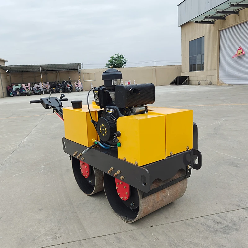 Diesel Engine Road Roller 0.8 Ton 1 Ton Small Walk Behind Mini Roller for Sale
