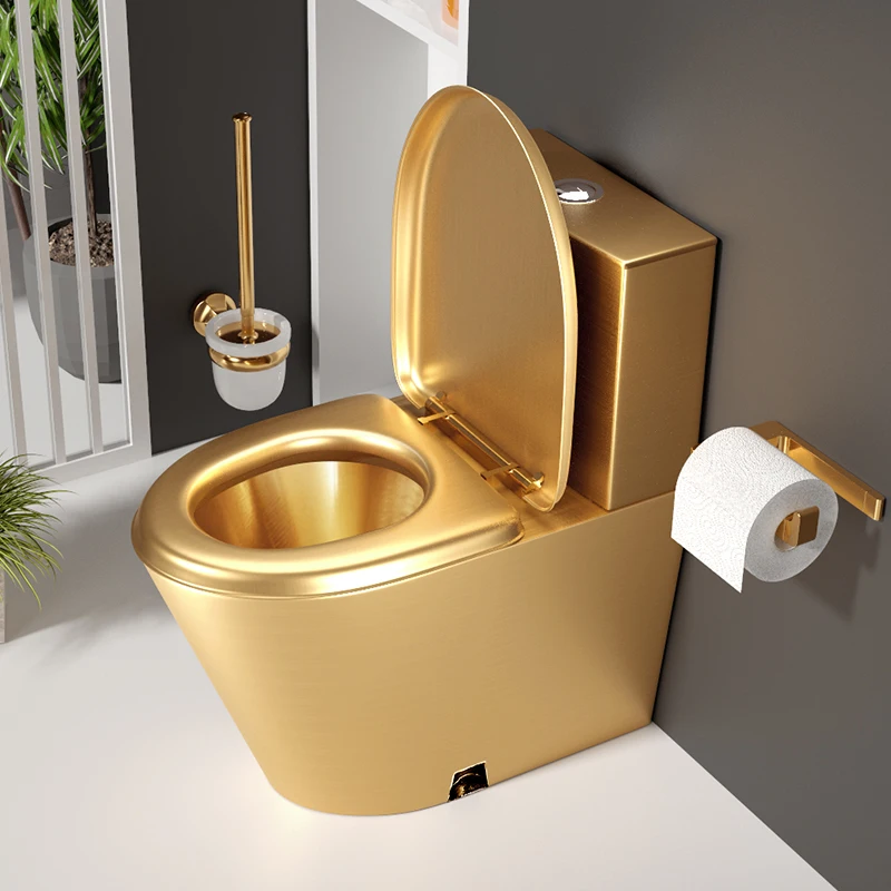 Stainless steel oilet luxury bar KTV toilet goldtoilet deodorant commercialtoilet creativetoilet