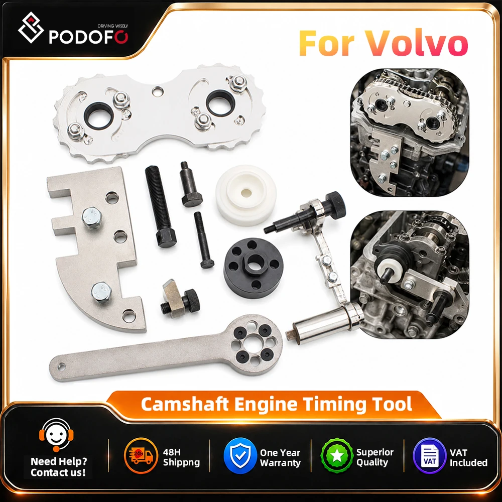 Podofo NEW Camshaft Engine Timing Tool for Volvo 1.5T 2.0T S60 S80 S90 V40 V60 V70 XC60 XC70 XC80 XC90 B4204 B4154 Engine