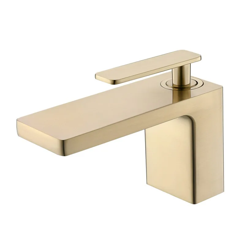 

Bathroom, under-counter basin, hot and cold faucet, single-hole wash basin, Ruskin square waterfall faucet 30665