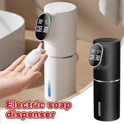 5 Gear Touchless Soap Foam Dispenser 320ml Smart Temperature Time Display Automatic Infrared Sensor Soap Dispensers Hand Washer