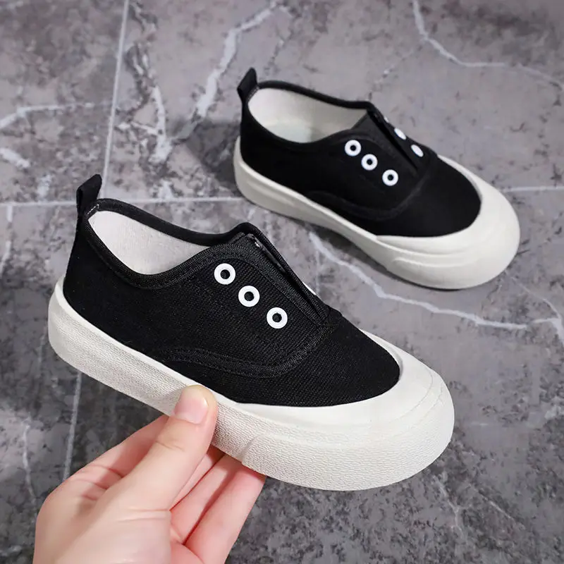 New Canvas Shoes Simple Fashion Classic Kid Shoes Versatile Soft Soled Girl Sneaker Breathable Daily Boy Shoe Light Casual Shoe