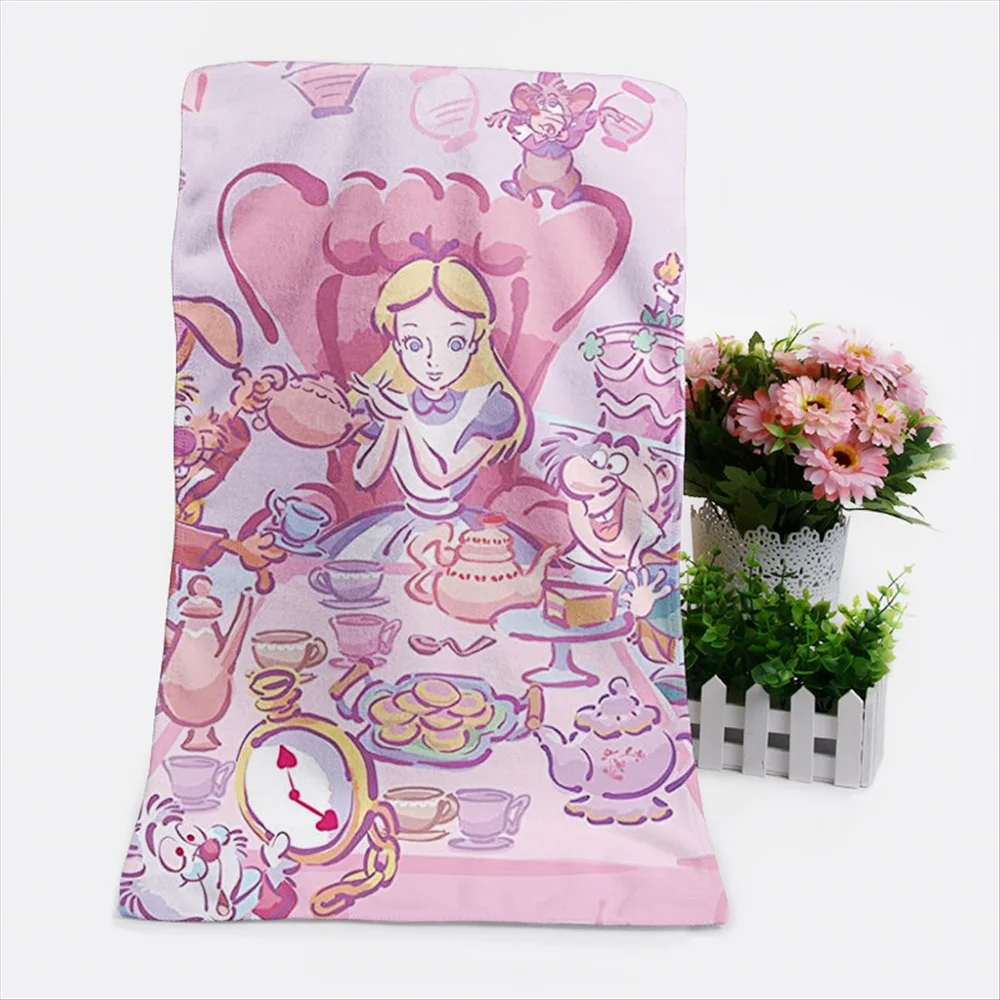 Disney Alice in Wonderland-Toalla de baño personalizada para niños, de secado rápido Toalla de playa, suave y absorbente