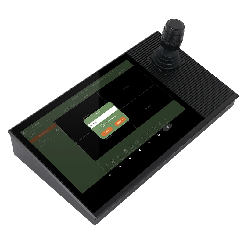 PTZ Camera Controller with Touchscreen Joystick 10.1