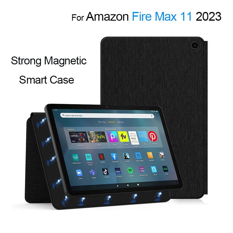 

Folio Magnetic Stand Case For Amazon Fire Max 11" 2023 Case Funda for Fire Max 11 inch Tablet Flip Smart Cover With Auto Wake UP