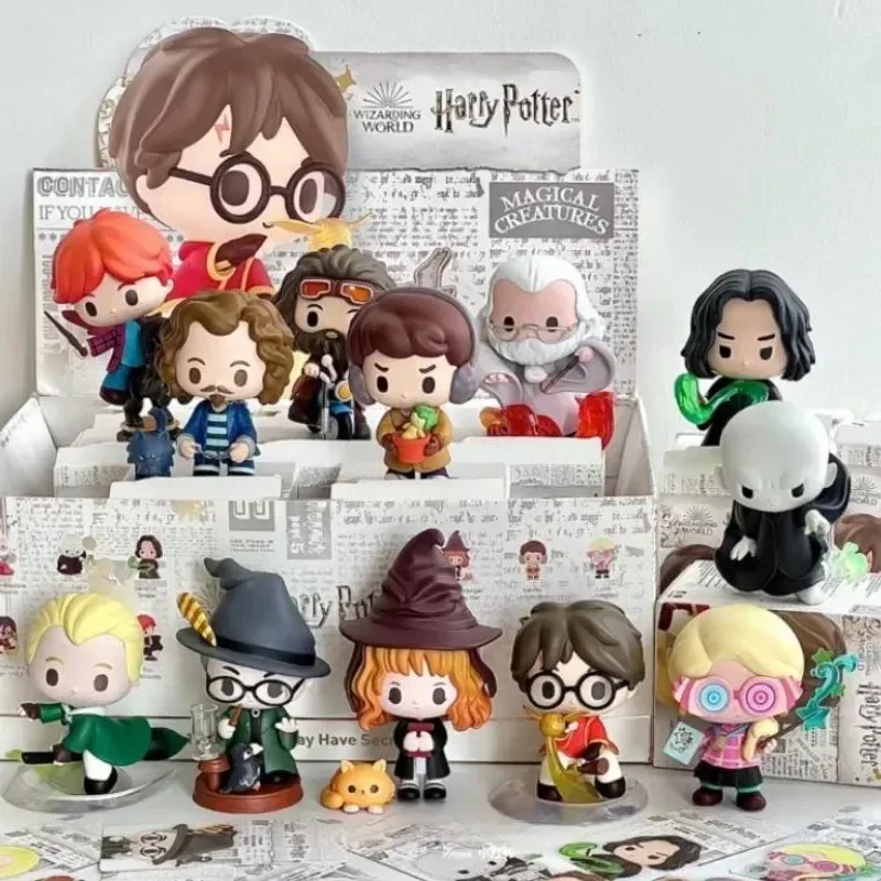 Harri potte blind BOX ชุดของเล่นของขวัญคริสต์มาสสำหรับเด็กตกแต่งโต๊ะกล่องลึกลับทำจากพีวีซีเซอร์ไพรส์กล่องลึกลับ