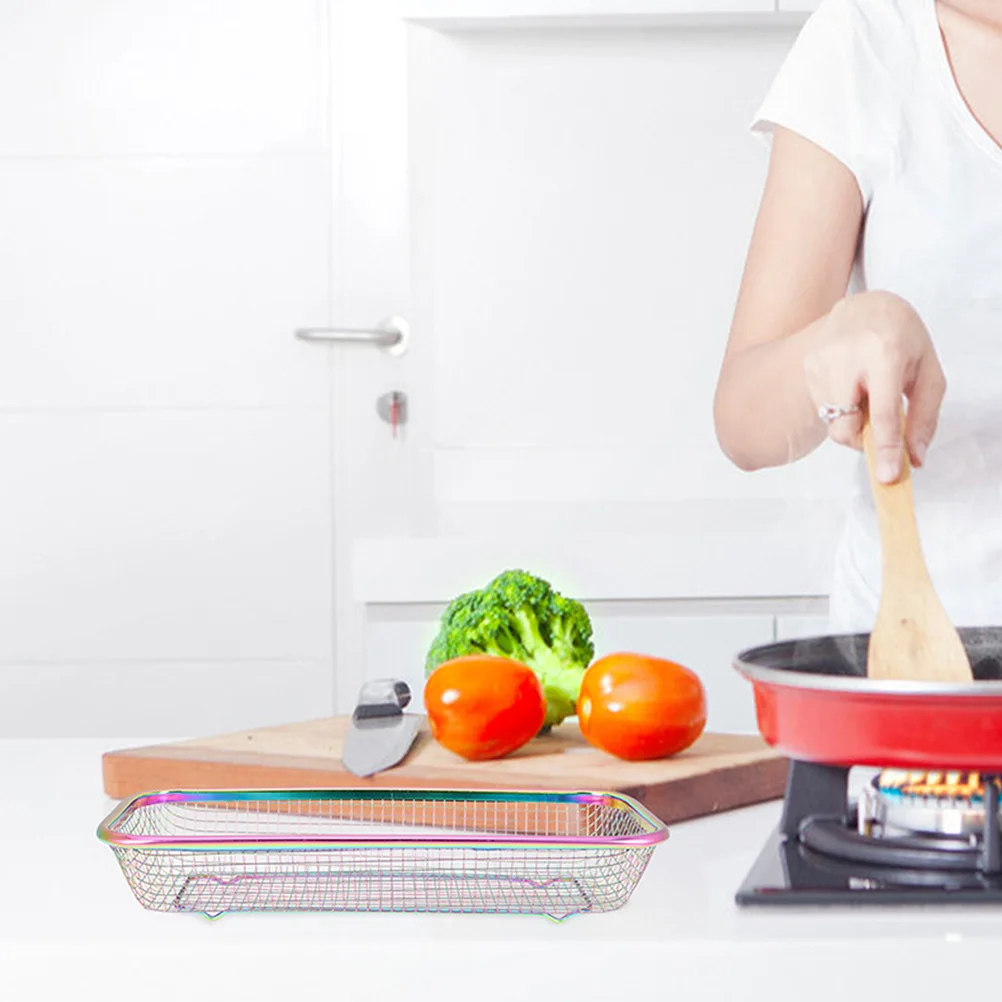 

2Pcs Stainless Steel Chopsticks Basket Multi-Function Utensil Organizer Storage for Chopsticks Forks Spoons Silverware Drying