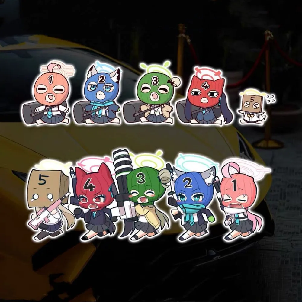 

Anime Blue Archive Sunaokami Shiroko Stickers For Laptop Guitar Phone Lage Waterproof Graffiti Helmet Car Decal