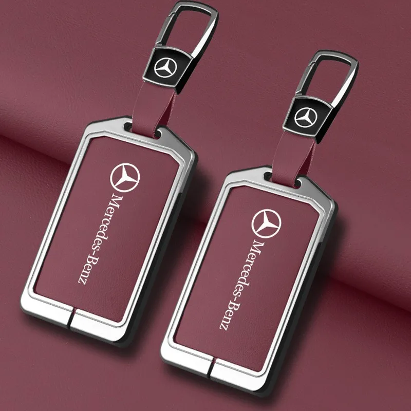 Car Smart Card Key Case Fob Cover Protector Holder Shell For Mercedes-Benz C-class E-class E300L/GLC300L C260L/GLB Accessories