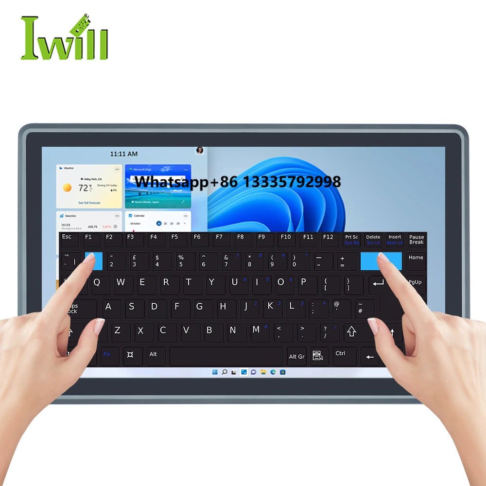 

21.5 Inch Embedded Fanless Industrial Touch Panel PC J6412 I7 CPU All-In-One Linux Operating Industrial Computer Accessories