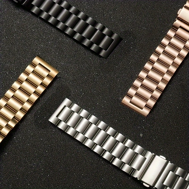 سوار فولاذي غير قابل للصدأ لساعة سامسونج جالاكسي 7/FE/6/5 pro/4/كلاسيكي 20 مللي متر 22 مللي متر سوار معدني amazfit GTS-GTR-4-3-2e-حزام صغير #3