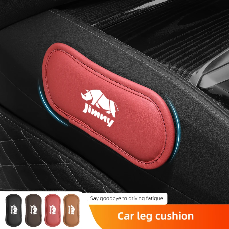 Almofada de couro para carro, joelheira elástica, apoio de braço, acessórios para carro para suzuki baleno vitara swift jimny ignis alto