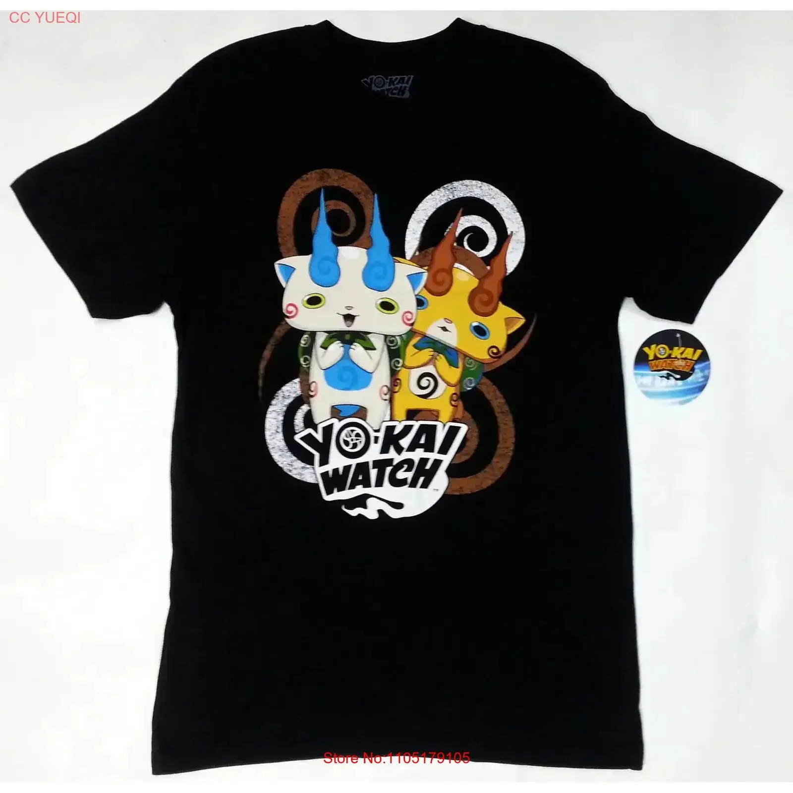 تي شيرت يو كاي يوكاي كوماسان وكوماتجيرو كوما براذرز تي شيرت NWT رسمي عتيق مغسول موضة أوم مريحة للتنفس