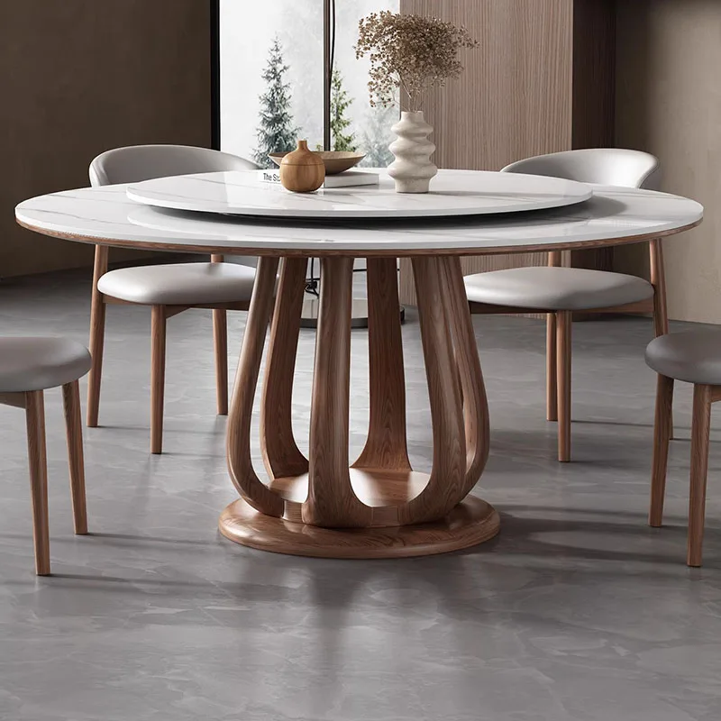 

Round Coffee Dining Table Kitchen Restaurant Gaming Mahjong Dining Table Living Room Poker Mesas De Comedor Kitchen Furniture