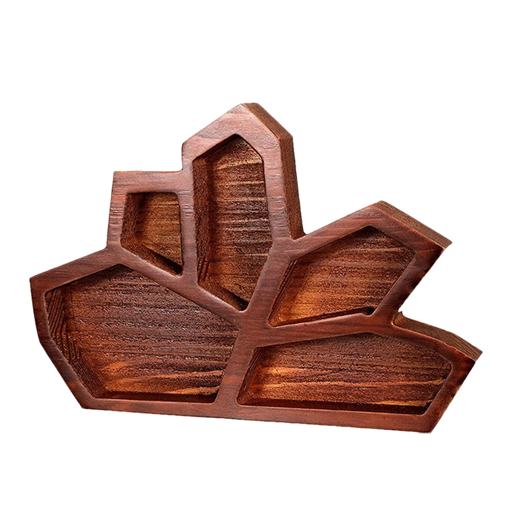 Wooden Crystal Tray Crystal Holder Decorative Display Plate Jewelry Storage Organizer Natural Wood Texture Bracelet Necklace - Image 3