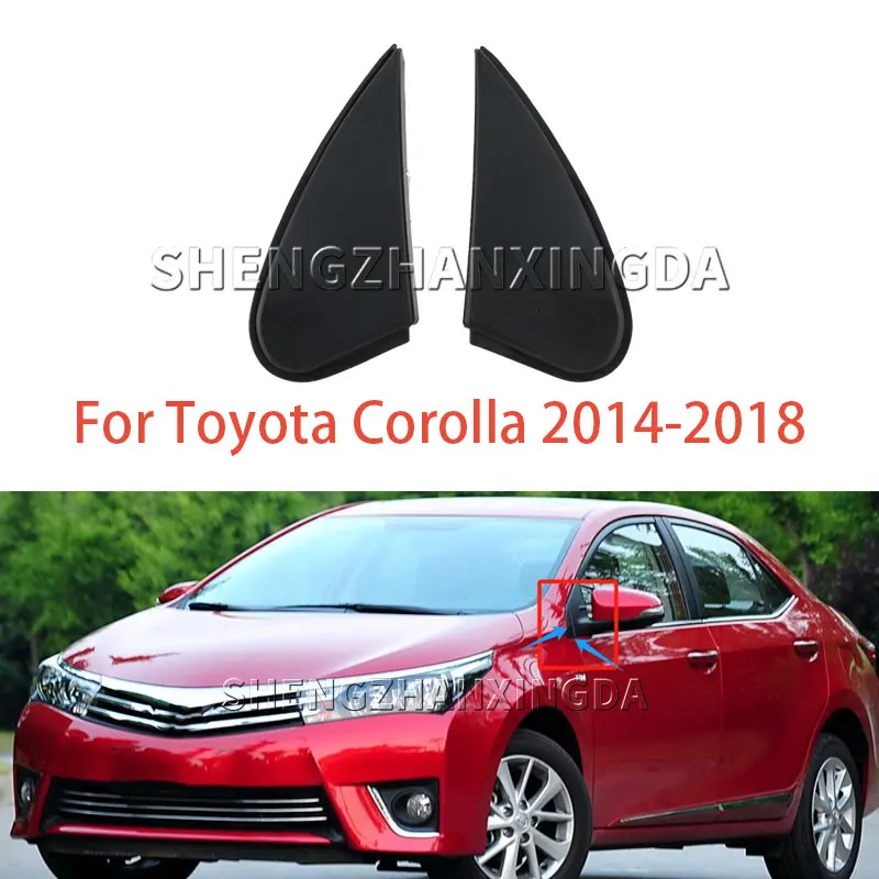 Shengzhan Xingda Is Suitable for Toyota Corolla 2014-2018 Rearview Mirror Corner Triangle Fender Decorative Parts Left and Right Rearview Mirror Decorative Covers