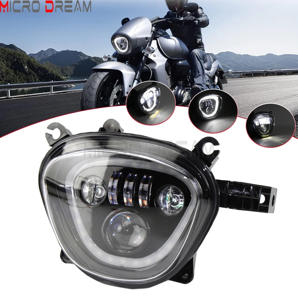 

Для Suzuki Boulevard Intrumer M109R Boss VZR1800 M90 C90 VZ1500 мотоциклетная светодиодная фара, водонепроницаемая передняя фара DRL