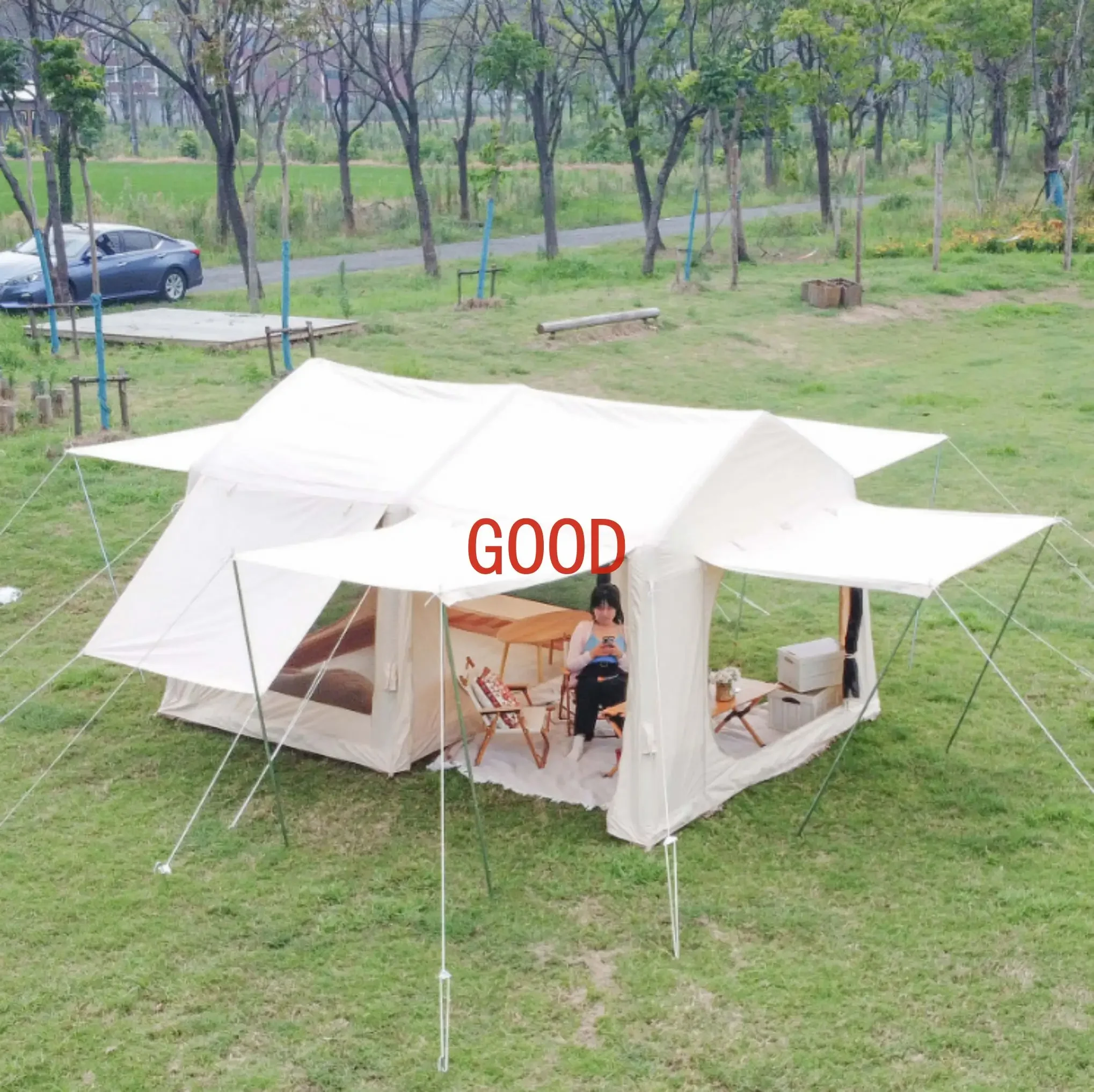 

NatureNest Производитель Кемпинг на открытом воздухе Одна спальня Одна гостиная Палатка на четыре сезона Кемпинг Многосемейный Легко собрать