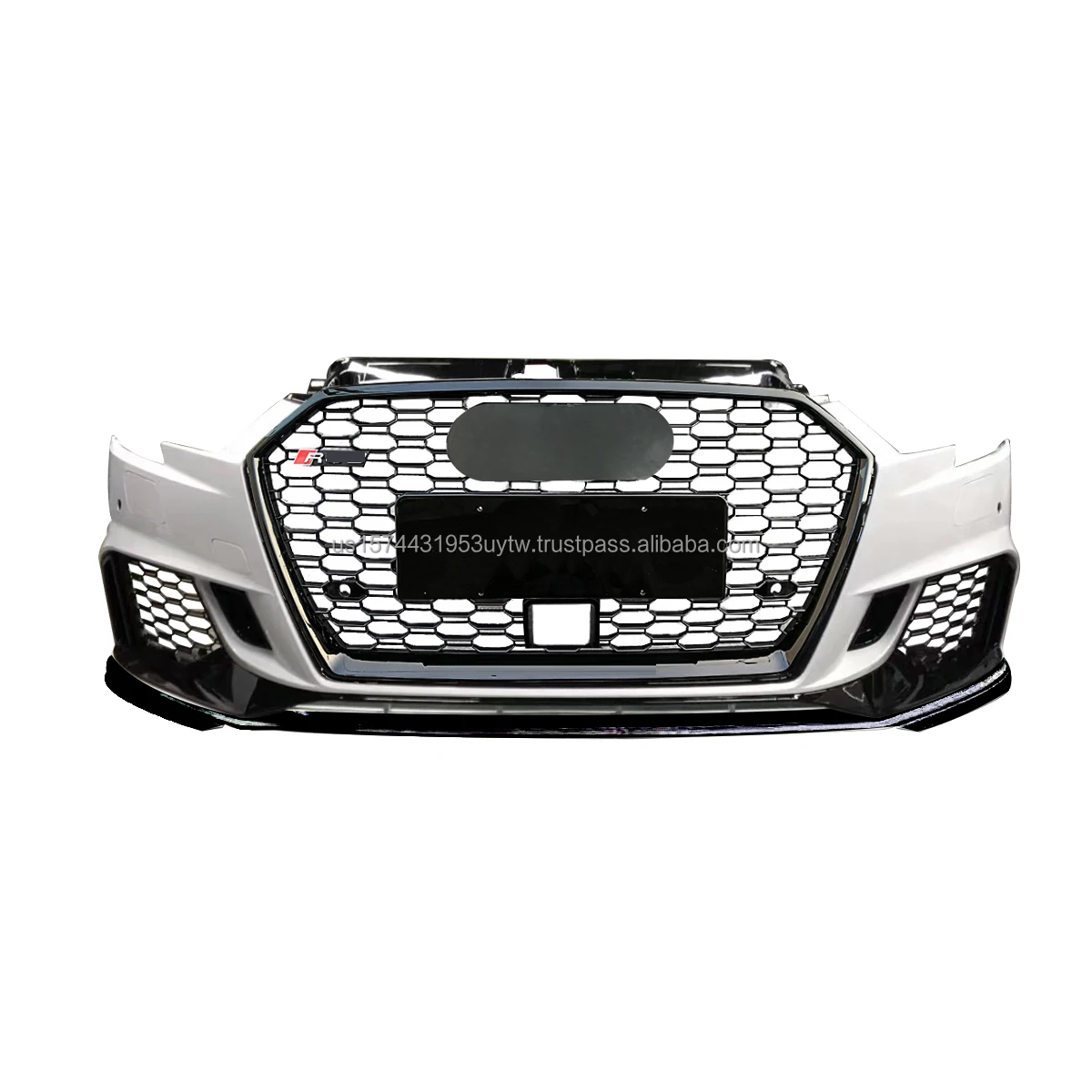 

Car Bumper for sedan 17-19 A3 8V S3|RS3 style Front Bumper|Gloss Black grille with ACC hole|FedEx Shipping