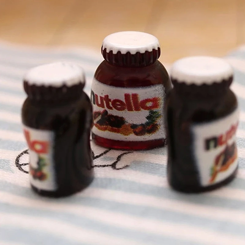 3Pcs 1:12 Dollhouse Miniature Chocolate Sauce Food Model Kitchen Living Scene Decor Toy