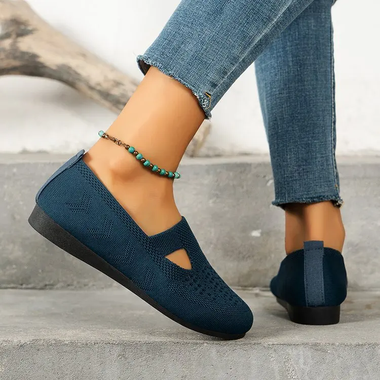 Letnie buty damskie moda oddychająca Hollow Slip na obuwie lekkie antypoślizgowe płaskie buty Zapatos Mujer kobiety Sneakers