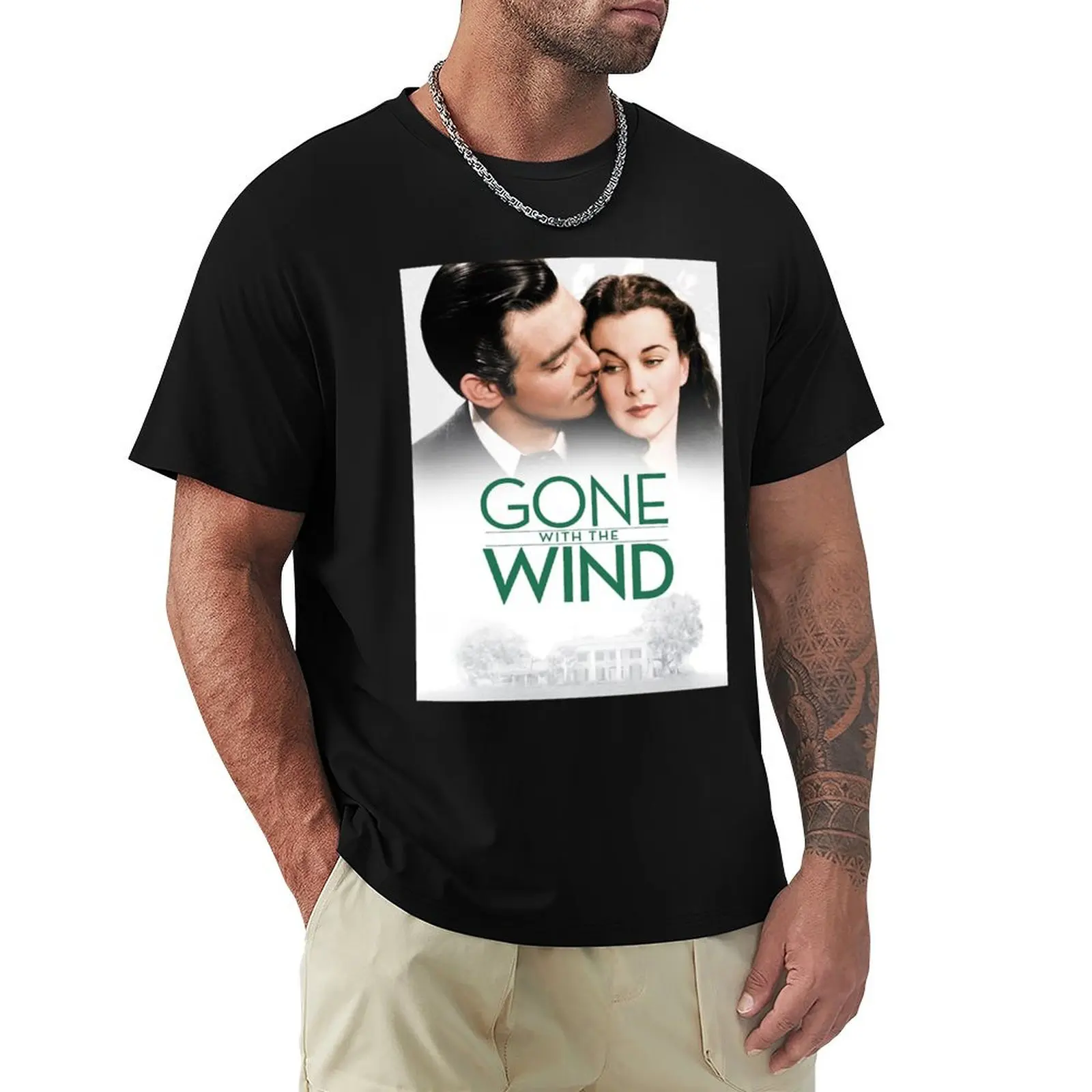 Ideia de presente: camiseta com estampa de poster de O Vento Levou as Rosas, The Og Southern Belle Scarlett O'Hara, camiseta casual de verão plus size