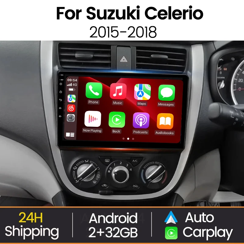 MEKEDE 2 Din Android Car Radio Multimedia Player For Suzuki Celerio Cultus 2015-2018 Navigation GPS WIFI Andriod Auto Carplay