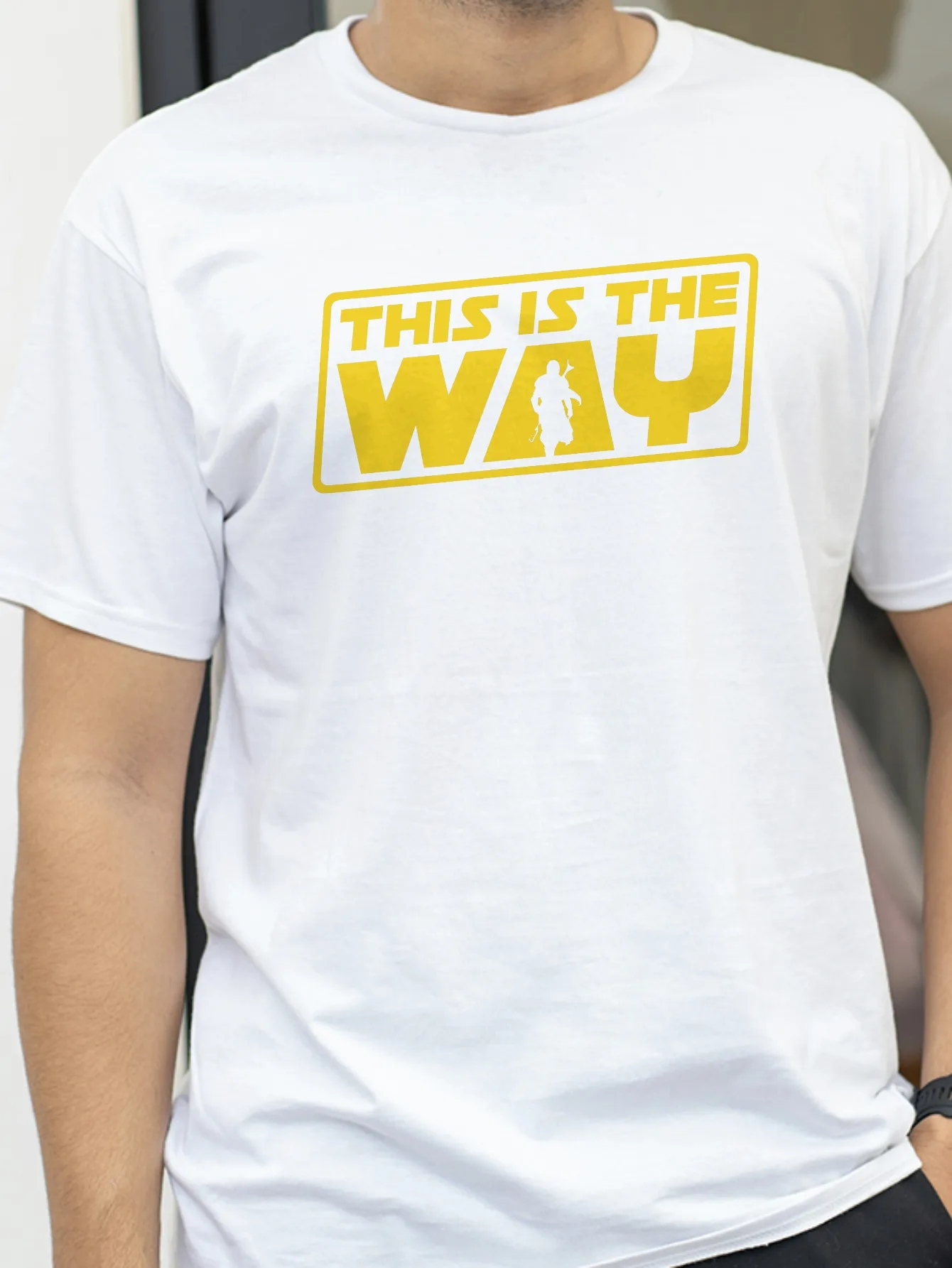 

This Is The Way Printing Mens Tee Comfortable Fit Crew Neck Breathable Casual tshirt outdoor sport style short sleeved tees