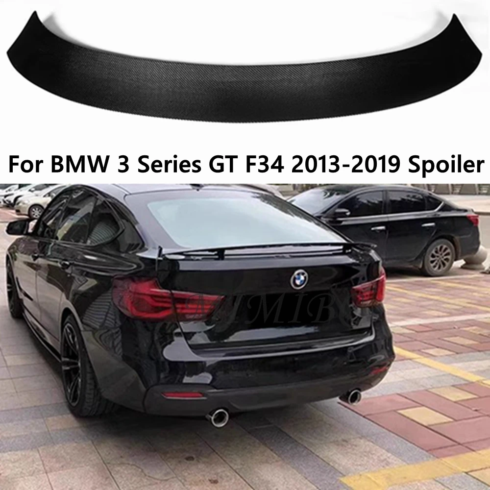 

For BMW 3 Series GT F34 Gran Coupe 2013 - 2019 Rear Trunk Spoiler Carbon Fiber / FRP Rear Trunk Boot Wing Spoiler Wing Lip