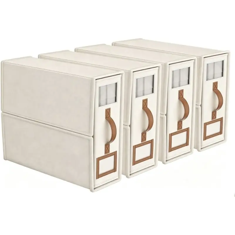 AWAH 1Set Foldable Fabric Storage Boxes, Ideal For Sheets, Duvet Covers, And Pillowcases,Bed Sheet Organizers