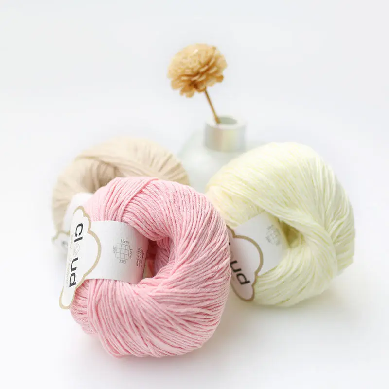 Cloud Baby Yarn Baby Pure Cotton Yarn Hand Woven Sweater Knitting Thread DIY Baby Soft and Not Tied Cotton Crochet Thread