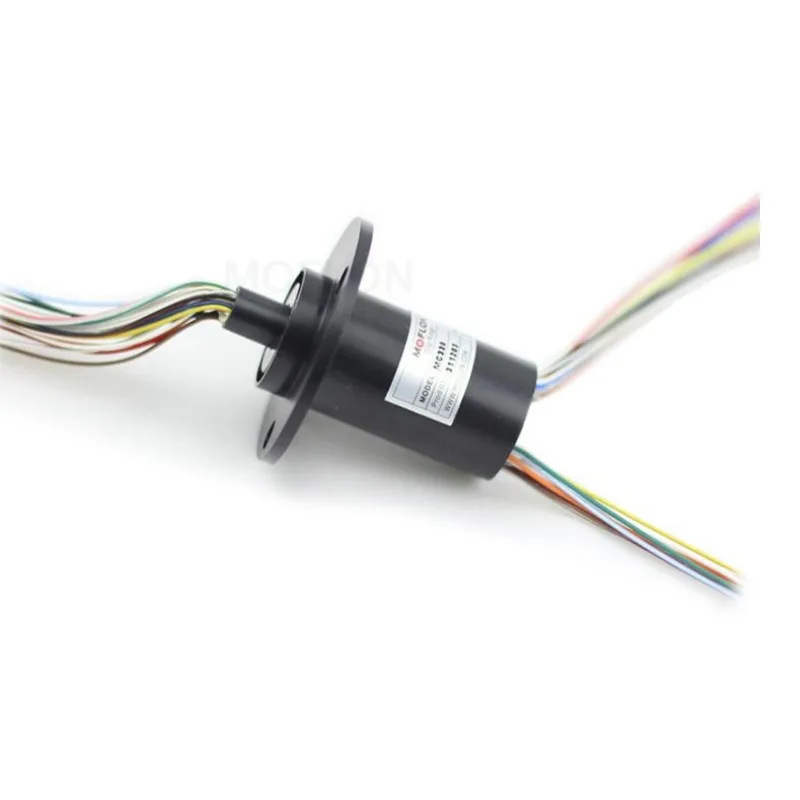 24 Circuits Slip Ring 15.5mm OD 39.7mm Length Conductive Collector Ring