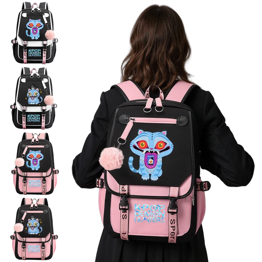 School Backpack for Students KPop Demon Hunters Daily Bagpack 2025 Hot Movie Print Backpacks for Girl Outdoor Sport School Bag