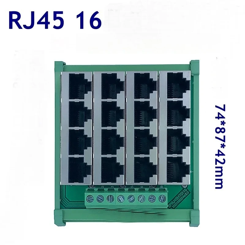 RJ45 Multi-network Interface Module 8/16 Ports RS485 Modbus Communication Hub