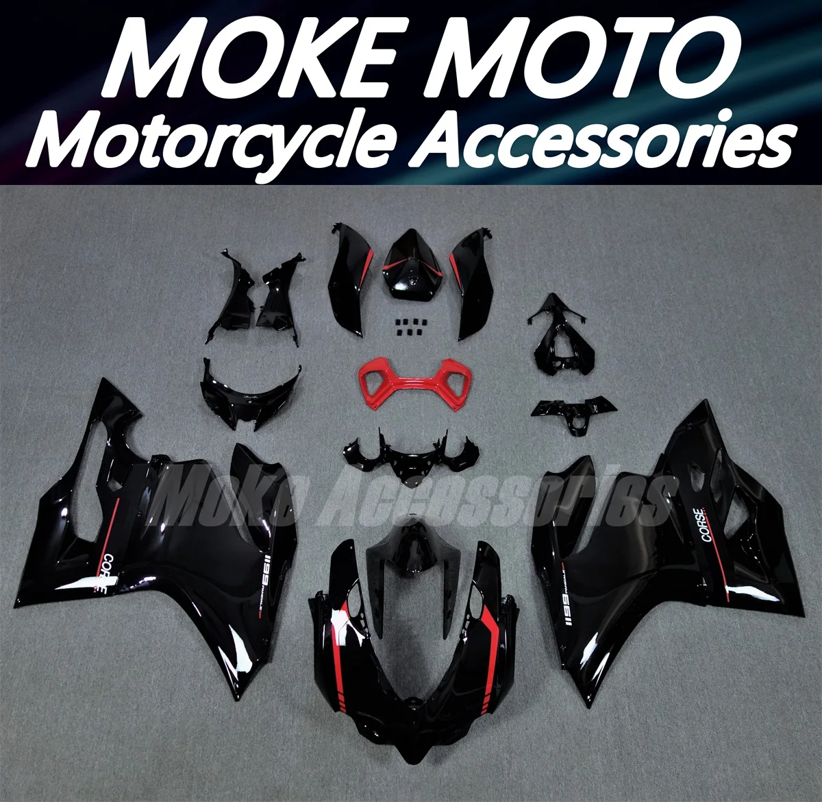 

Комплект обтекателей для мотоцикла Moke moto, подходит для Panigale 899 1199 2012 2013 2014, комплект кузовных работ из АБС-пластика, высокое качество, инъекция, красный, черный, новый