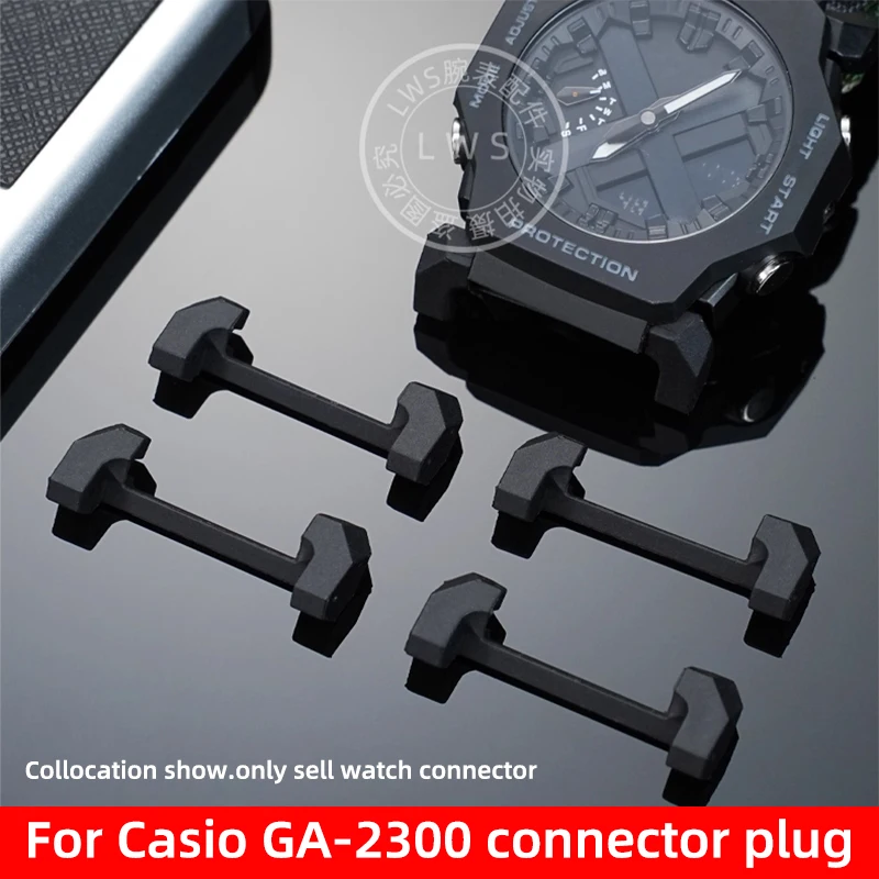GA-2300 Adapter For Casio GA 2300 GA2300 Series Genuine Leather Rubber Nylon watch Strap plastic Cnnector Watch Accessories