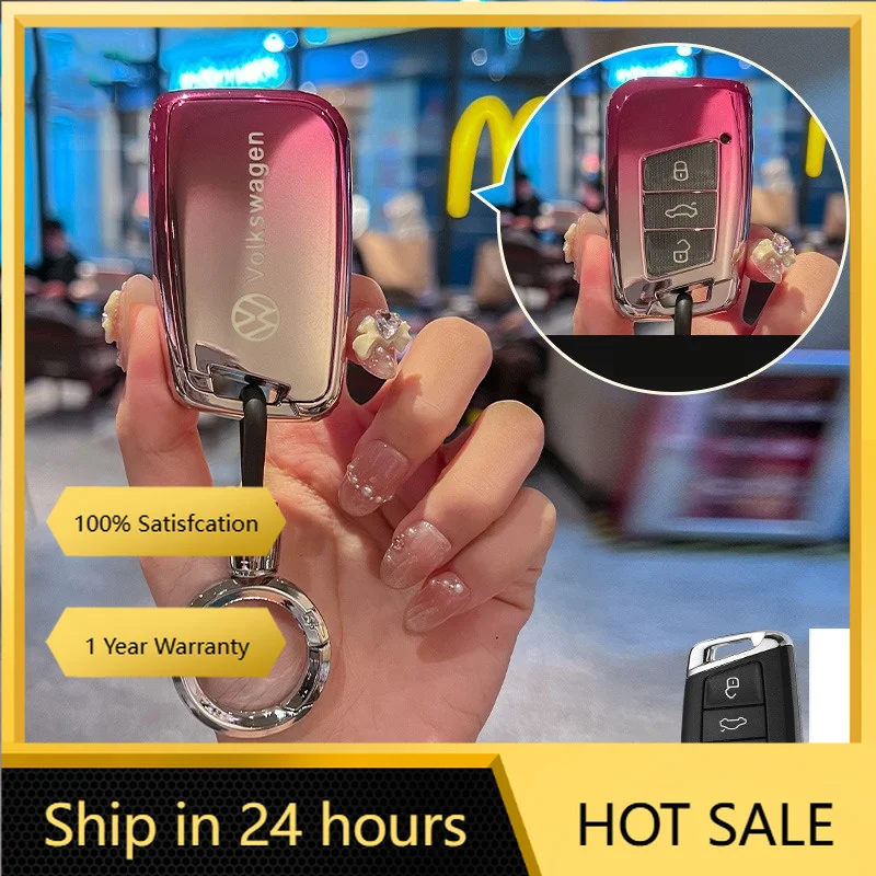

Колпаки ступиц, модный чехол из ТПУ для автомобильных ключей, держатель, защита корпуса для VW Volkswagen Magotan Passat B8 Tiguan MK2 CC Magotan Acce