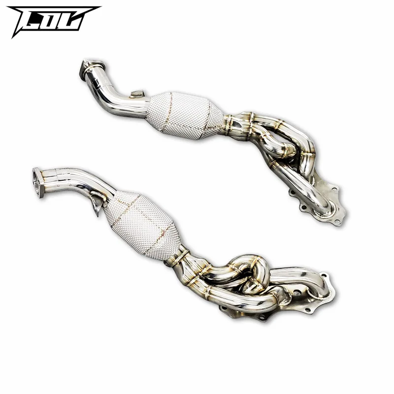 Exhaust Manifold For TOYOTA LAND CRUISER 4.0L/5.7 2007-2016 Exhaust Pipe Stainless Steel Exhaust Downpipe 100/200/300 Cell